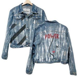 Womens Oversize Denim Jacket Ooak 